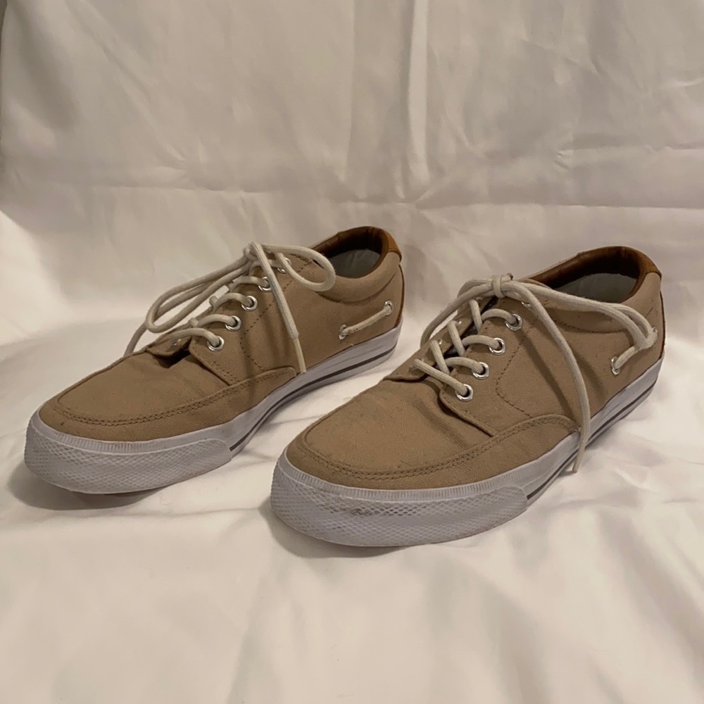 Polo - Men’s Canvas/Leather Shoes 9 1/2